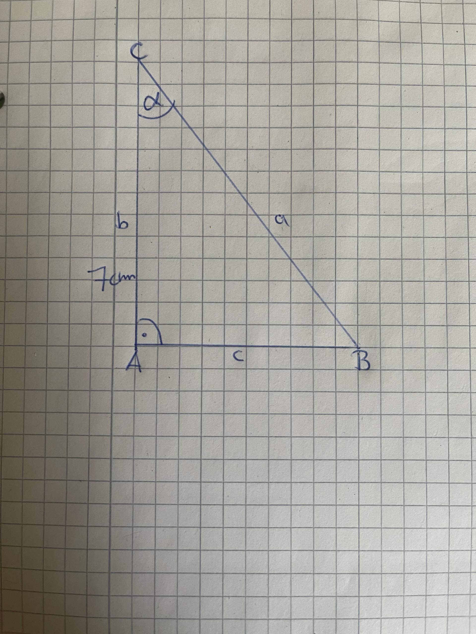 Wie berechnet man die fehlenden seiten/winkeln in diesem dreieck