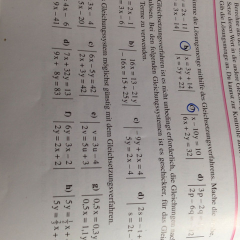 Klasse 8 Gymnasium Mathe Seite 118 A3 c (und b) - (Mathematik, Gymnasium, Gleichungen)