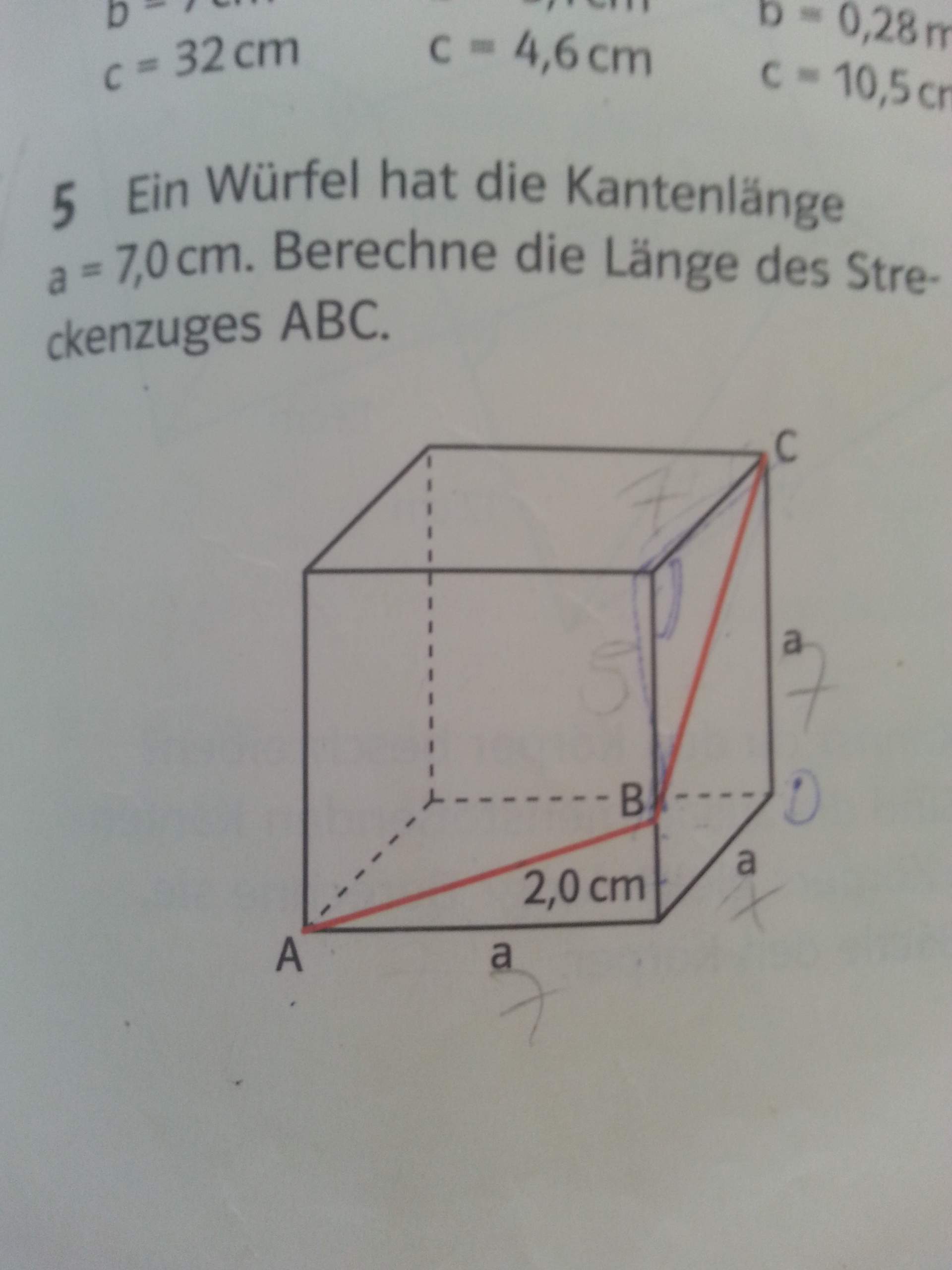 Wie berechnet man die länge eines Streckenzuges (Mathe Thema Satz des