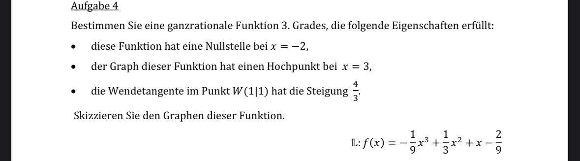 Wie berechnet man die Mathe Aufgabe unten? (Mathematik, Funktion