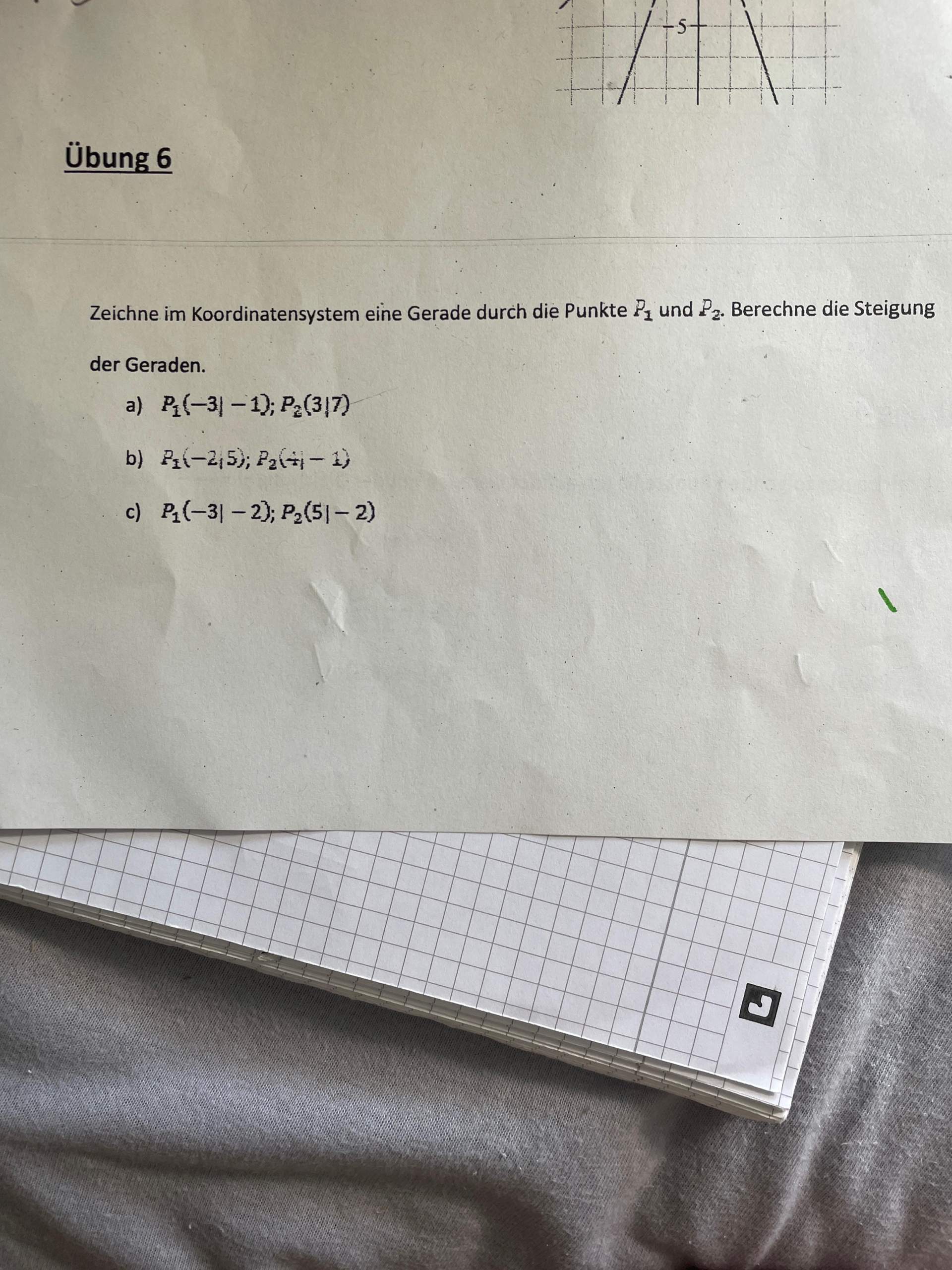 Wie BERECHNET man die Steigung einer Lineare Funktion? (Schule, Mathematik)