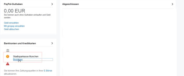 So sollte es sein - (PayPal, PayPal-Anmeldung)