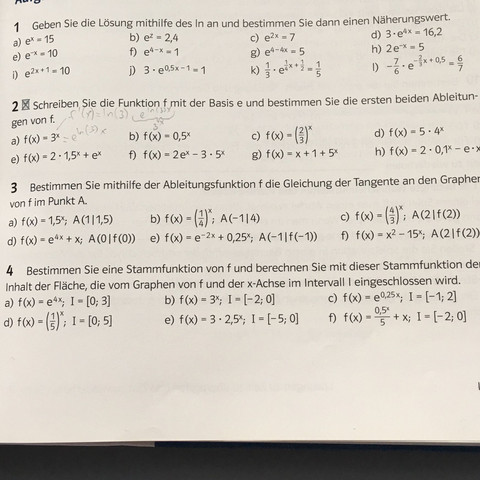 Wie Bestimmt Man Mithilfe Der Ableitungsfunktion F Die Gleichung Der Tangente An Den Graphen F Im Punkt A Schule Mathe Funktion