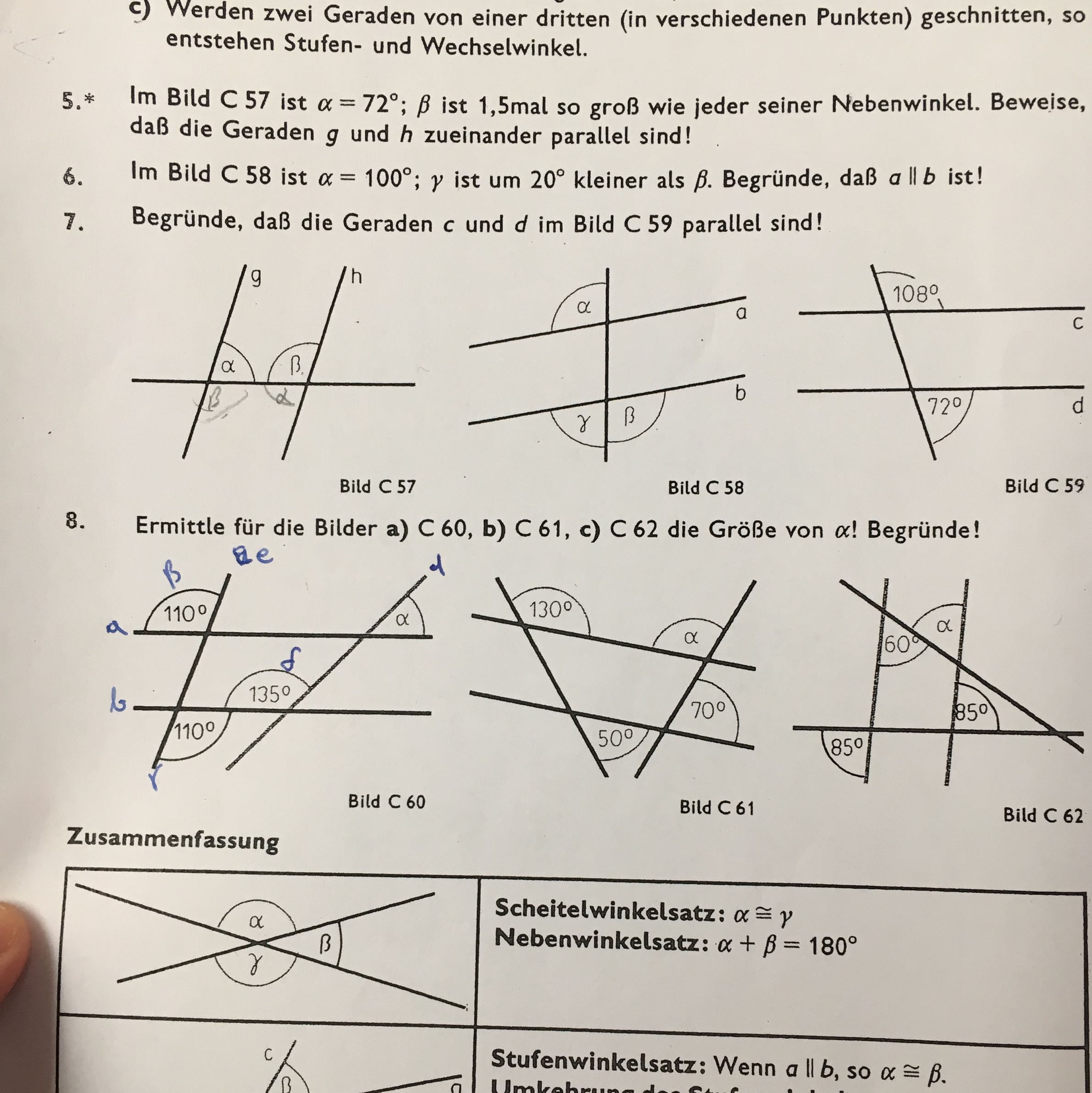 Gerade Parallel Wie beweist man das gerade g und h parallel zueinander sind? (Mathe ...