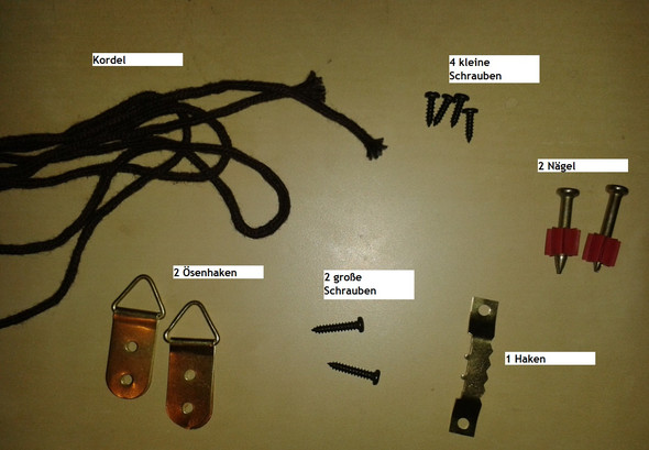 Leinwand Aufhängeset - (Bilder, Wohnung, Haushalt)