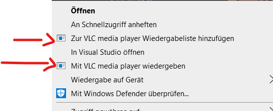 Wie entferne ich das (VLC Media Player)?