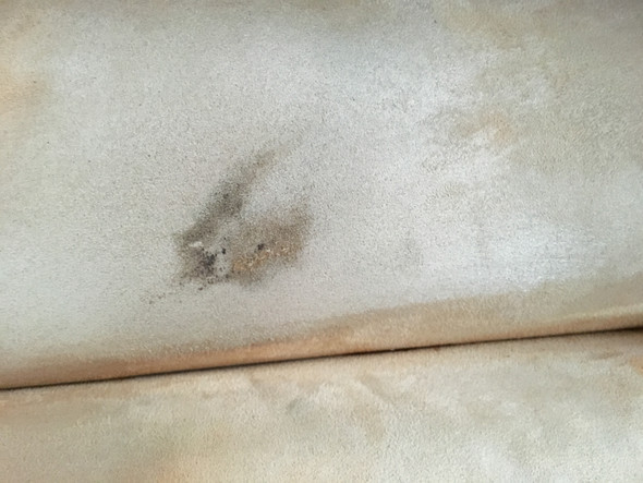 Wie entferne ich einen Brandfleck auf dem Sofa?