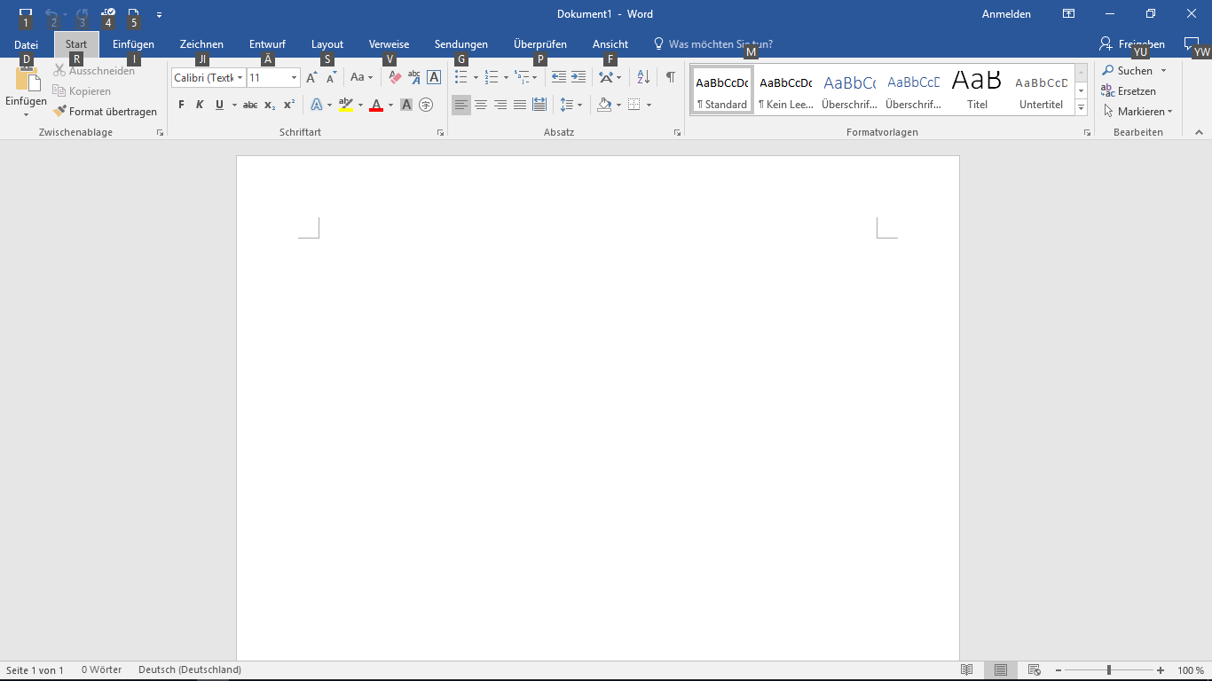 Wie entferne ich in Word diese Klammern in der Ecke? (Computer, Informatik)