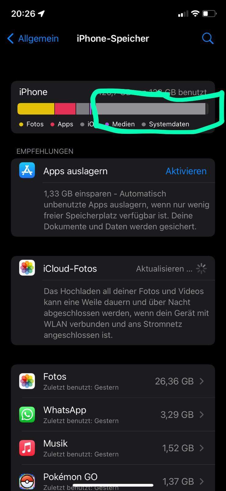 Wie entferne ich Systemdaten auf dem IPhone? (Technik, Handy, Apple)