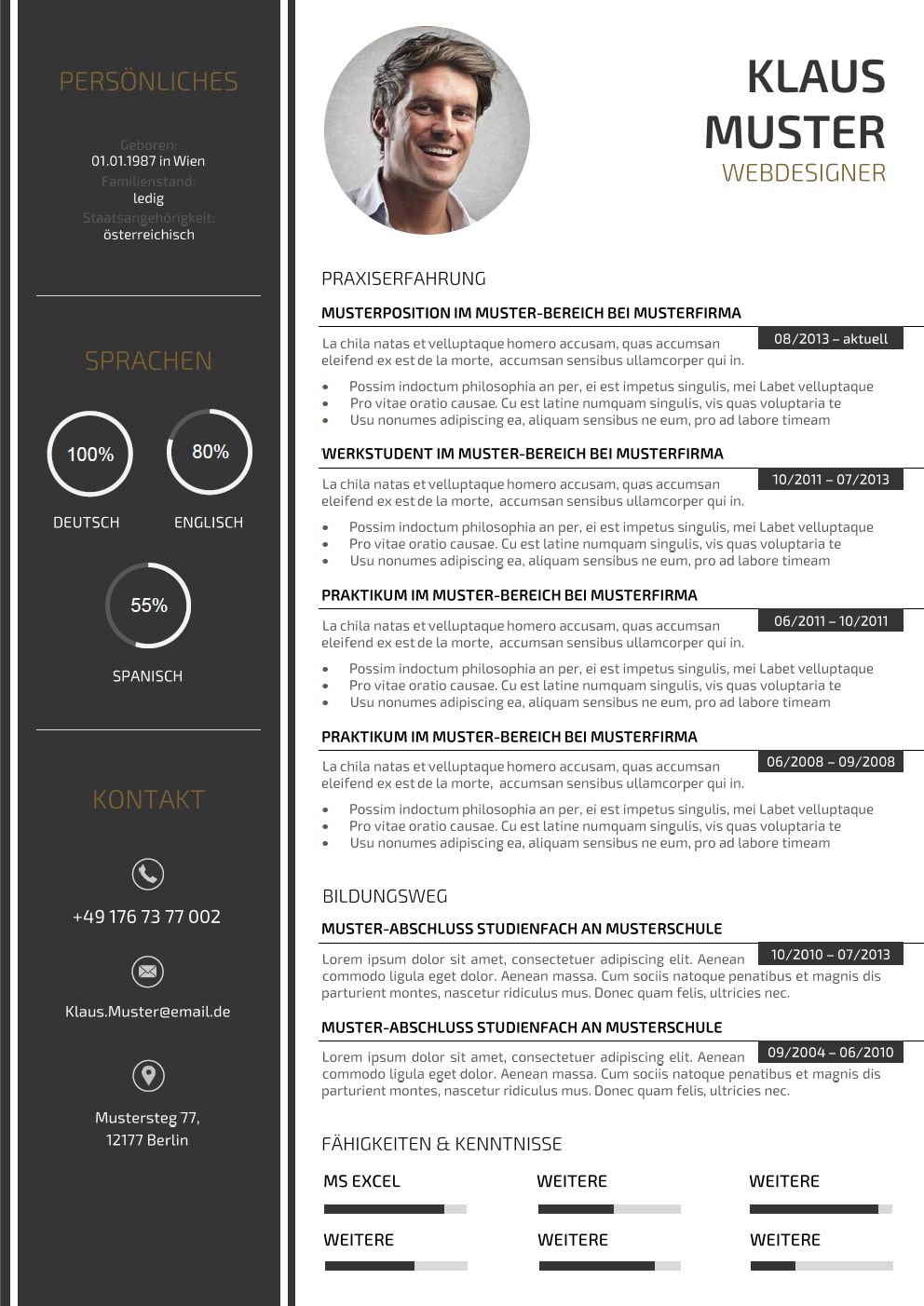 Design Resume Auf Deutsch Ecosia