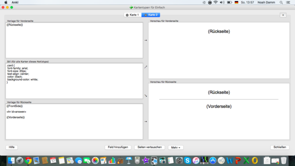 Wie Erstellt Man Eine Kopie Einer Karteikarte Bei Anki Sodass Der Inhalt Von A B Zu B A Wird Und Die Vokabel So Auf Beiden Seiten Abgefragt Wird Programm Vokabeln