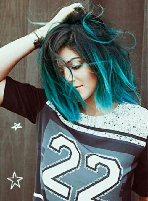 Wie Farbe Ich Meine Haare Ombre Blau Beauty Farben