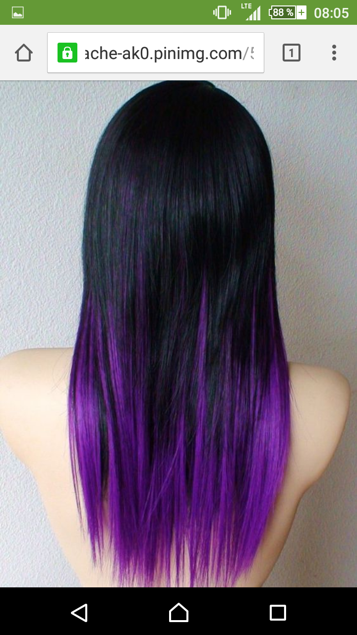 Wie Farbe Ich Mir Lila Verlaufende Selbst Haare