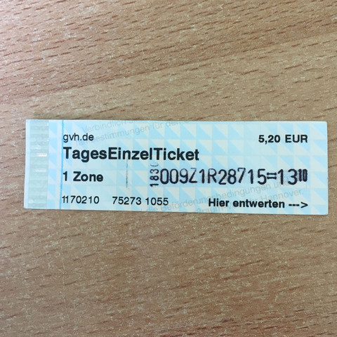 Wie finde ich das Datum heraus?  🤔 - (Fahrkarte, GVH)