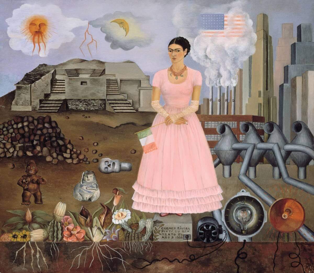 Wie findet ihr das Bild von Frida Kahlo? (Geschichte, USA, Kunst)