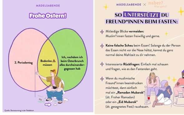 Funk Format Wie findet ihr die Beiträge des Funk Formats Mädelsabende zu Ostern und ...