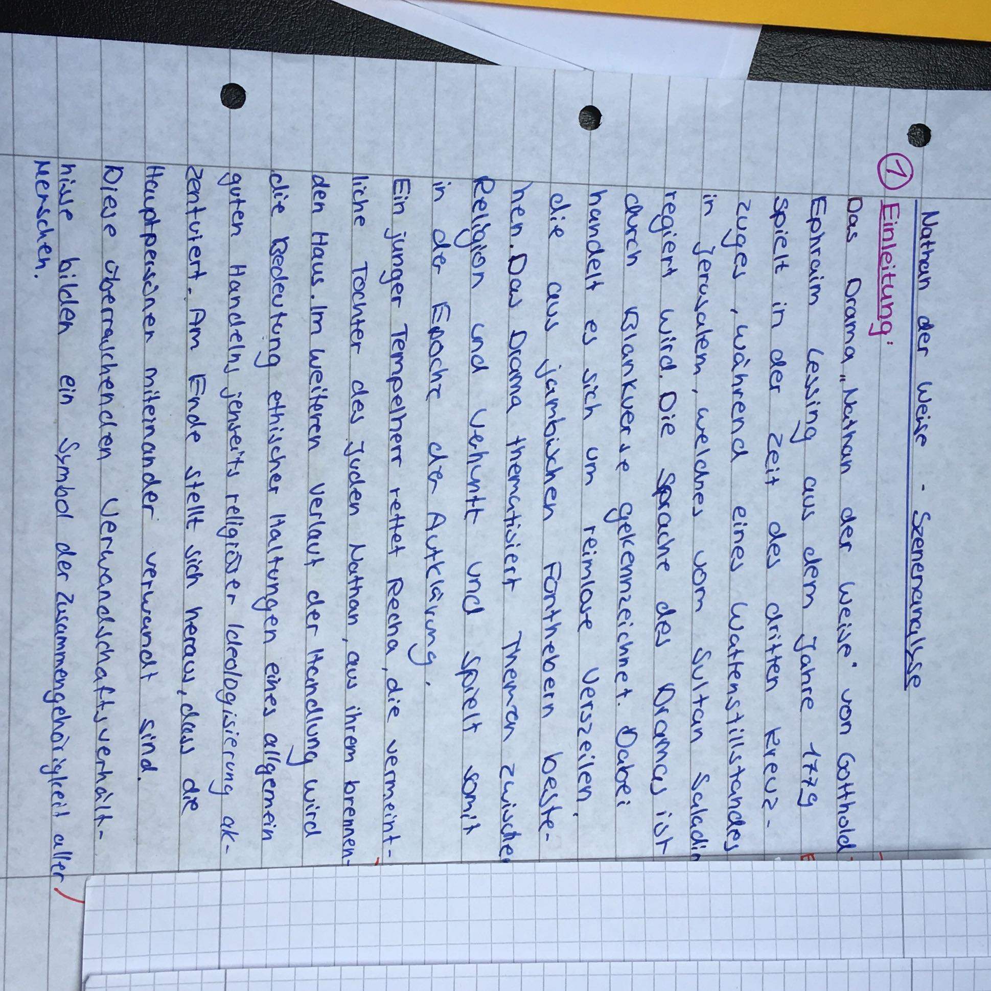 Szenenanalyse Nathan Der Weise 1 Aufzug 1 Auftritt Ebook