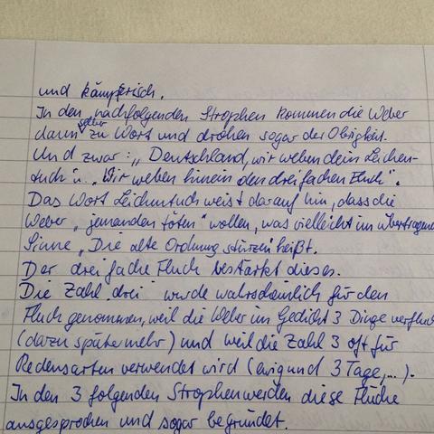 Teil 3 - (Deutsch, Gedicht, Interpretation)