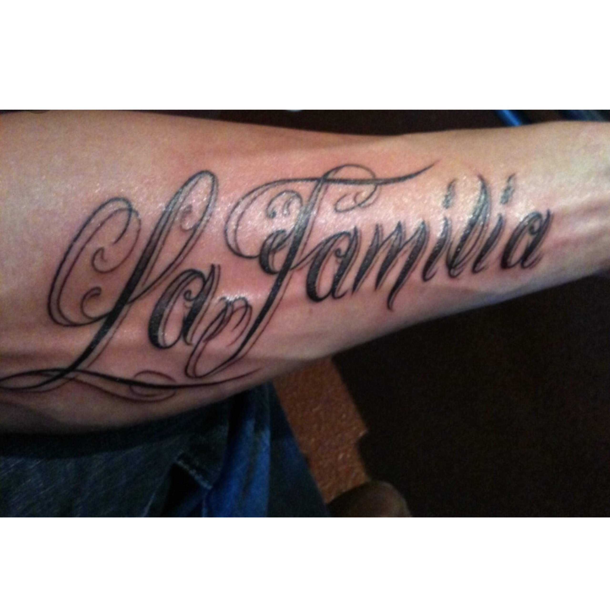 Wichtigste tattoo ist das familie Schwerpunkt Familie: