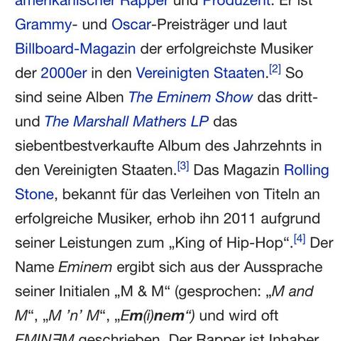 von wiki too :D - (Freunde, Rap, Eminem)