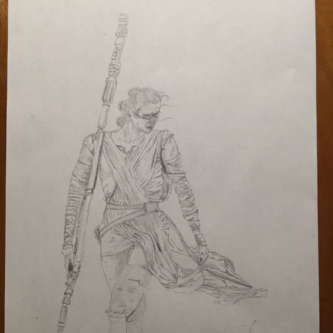 Wie Findet Ihr Meine Zeichnung Von Rey Zeichnen Malen Star Wars