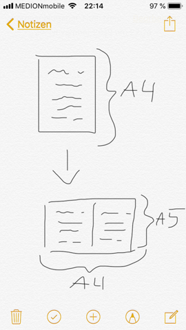 Wie Formatiere Ich Eine Seite Auf Zwei A5 Seiten Computer Apple Formatieren