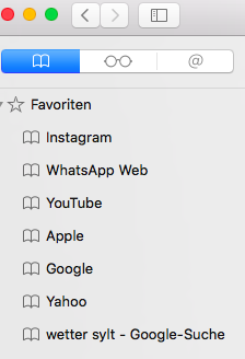 ( Favoriten) - (Apple, Google, Macbook)