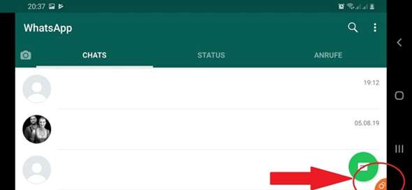 wie funktioniert bei einem dual sim handy samsung galaxy a40 whatsapp mit 2 verschiedenen nummern technik smartphone