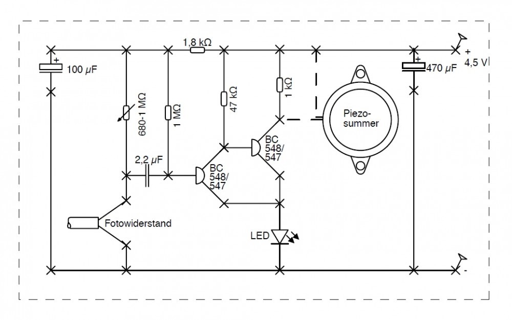 Wie funktioniert dieser Schaltplan eines Bewegungsmelders? (Technik