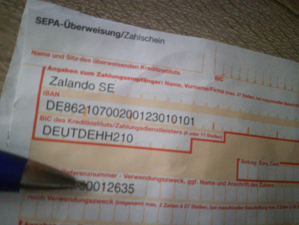 Wie Funktioniert Eine Sepa überweisung Bank Zalando