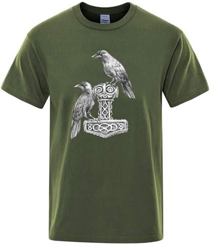 Wie gefällt Euch dieses T-Shirt Thorhammer und Odins Raben?