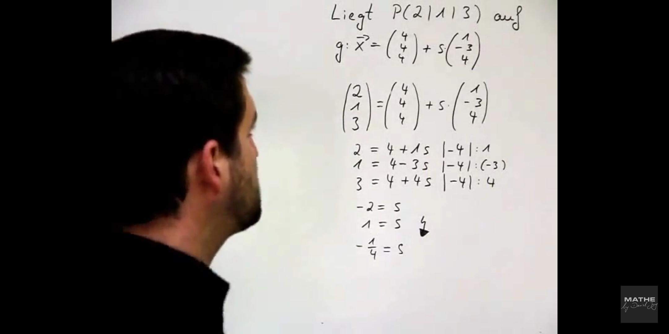Wie geht man bei einer punktprobe vor? (Schule, Mathematik, Vektoren) Wie geht man bei einer punktprobe vor? (Schule, Mathematik, Vektoren)