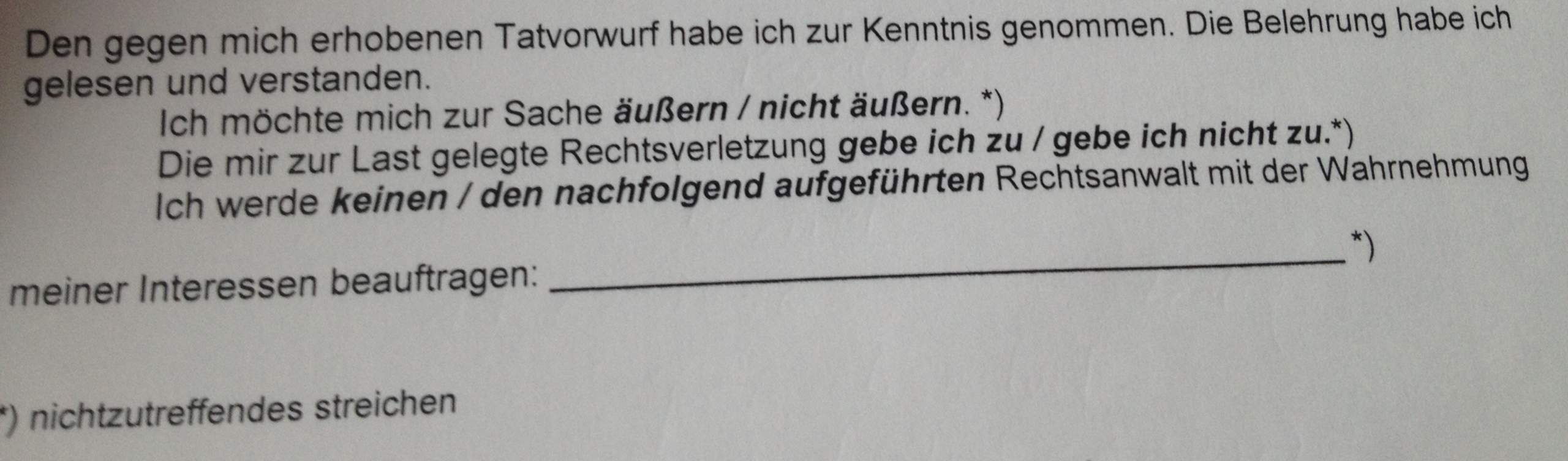 Wie geht man weiter vor nach Erhalt einer Anzeige wegen Beleidigung