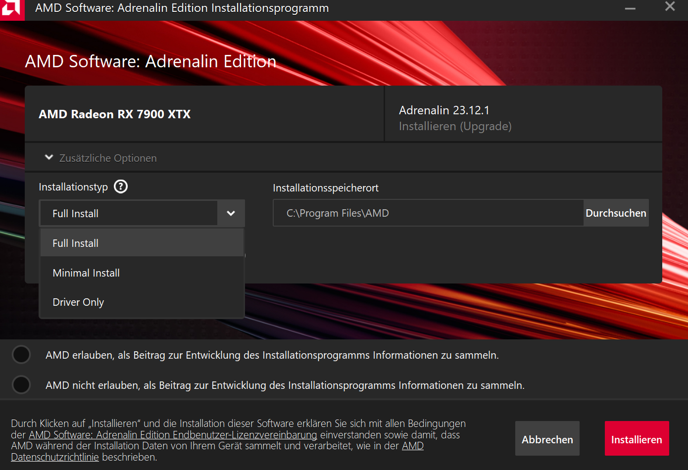 Wie genau muss ich hier bei Amd Adrenalin Treiber (PC, Gaming