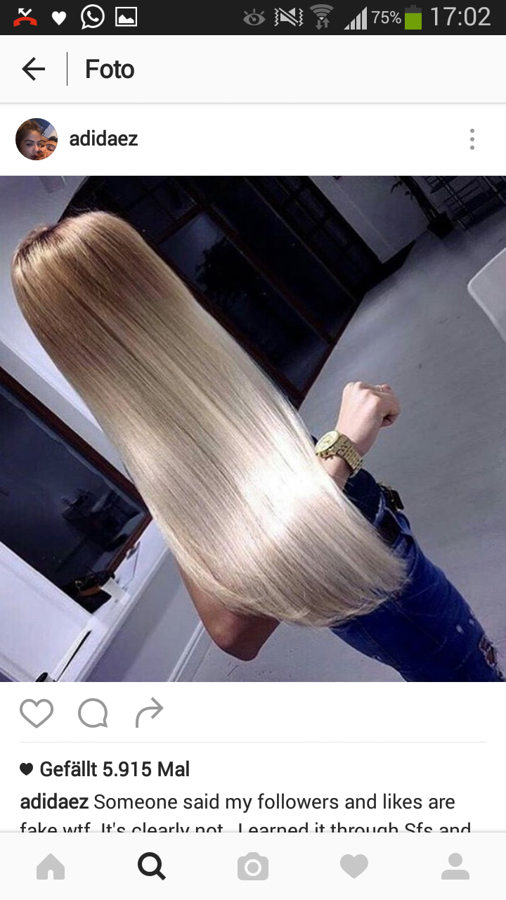 wie glatte und gesund glanzende haare