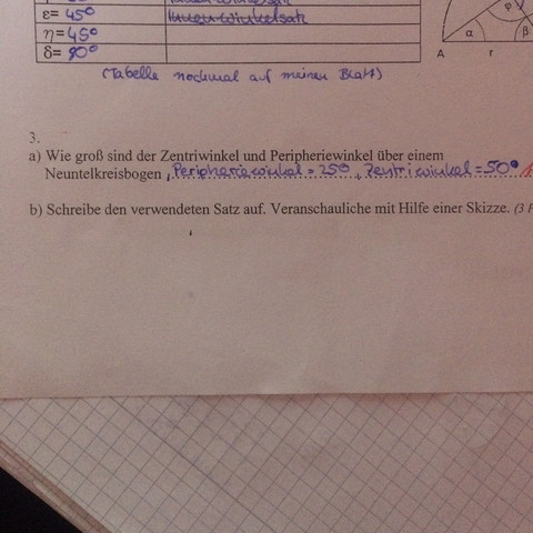 Die 3a - (Arbeit, Mathe, besichtigen)
