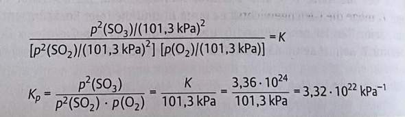 Wie groß ist Kp bei dieser Reaktion? (Chemie, Formel, Chemieunterricht)
