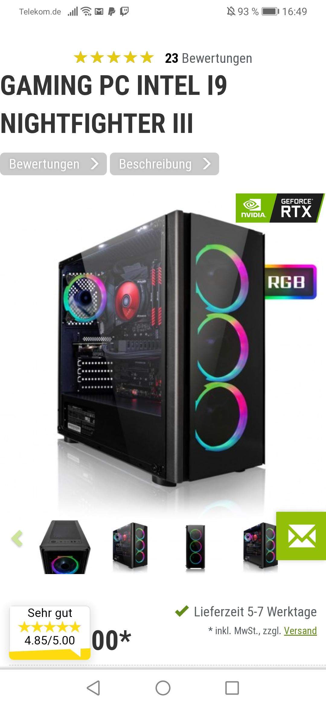 Wie gut ist der gaming pc nightfighter 3? (Computer, Technik, Spiele