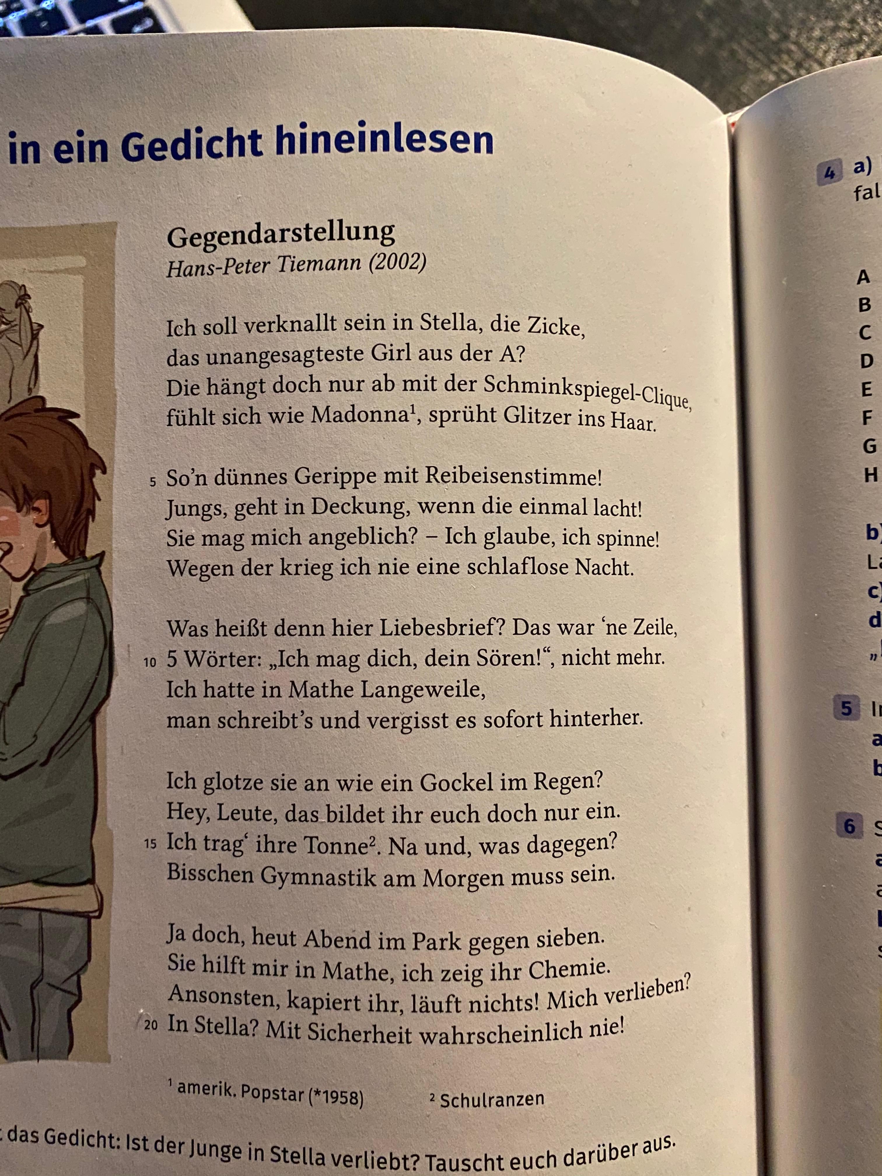 Wie hängen Titel und Text zusammen? (Deutsch, Gedicht)