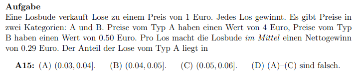 Wie Berechnet Man Den Erwartungswert