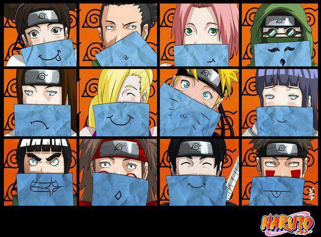 Wie heißen die ganzen Naruto Charaktere auf dem Bild? (Anime)