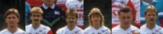 Wie heißen die Spieler des 1. FCK Kader 1990 mit Rückennummer?