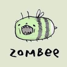 Ein Zombie als Biene. - (Bilder, zweideutig)