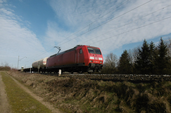 Dieser Güterzug führte wegen techn.Problem zu einer Streckensperrung am Samstag - (Bahn, Deutsche Bahn, Signaltechnik)