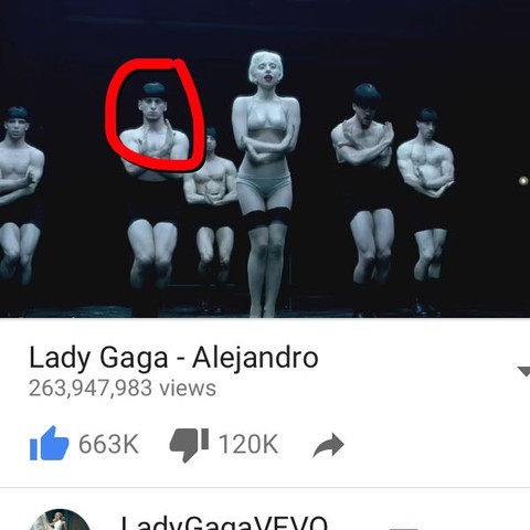 Der eingekreiste - (Lady Gaga, tänzer, alejandro)