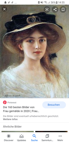 Wie heißt dieses gemälde (frau mit hut)? (Bilder, Kunst, Malerei)