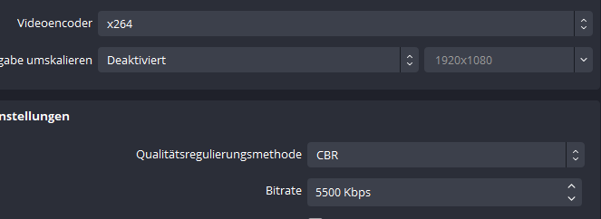 Wie hoch Bitrate und Videoencoder? (Twitch, OBS)
