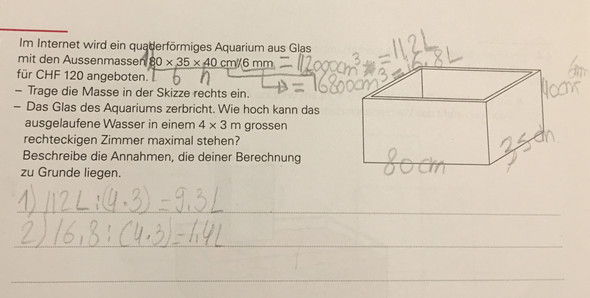 Wie Hoch Kann Das Wasser Stehen Mathe Mathematik