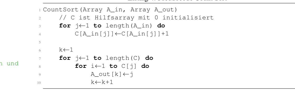 Wie implementiere ich folgenden Pseudocode in C? (programmieren, C ...