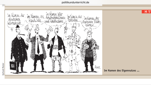Wie interpretiere ich diese Karikatur richtig ? (Schule, Analyse
